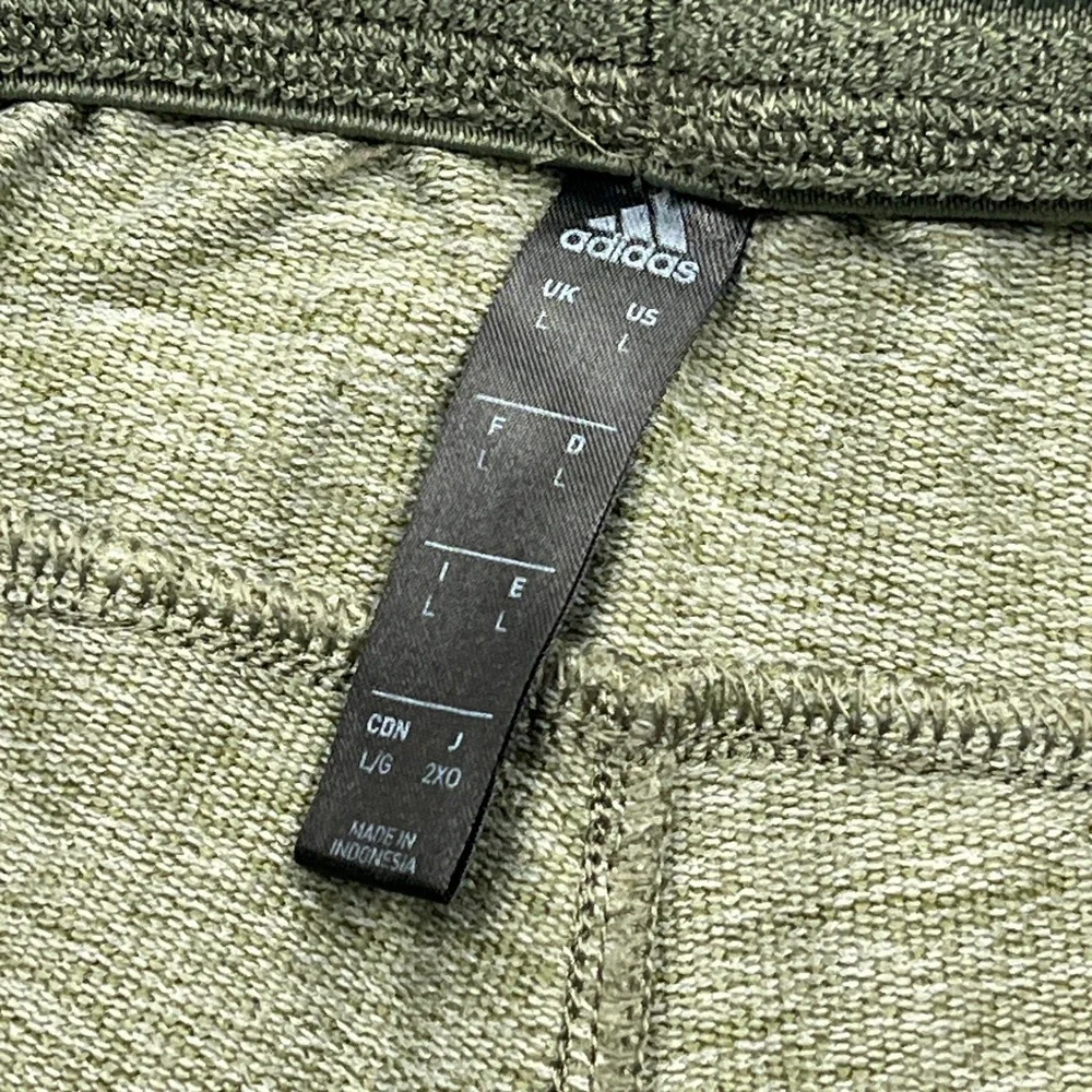 Adidas Urban Global Jogger Pants Mens Large Green Tapered Ankle Zip Stretch Gym
